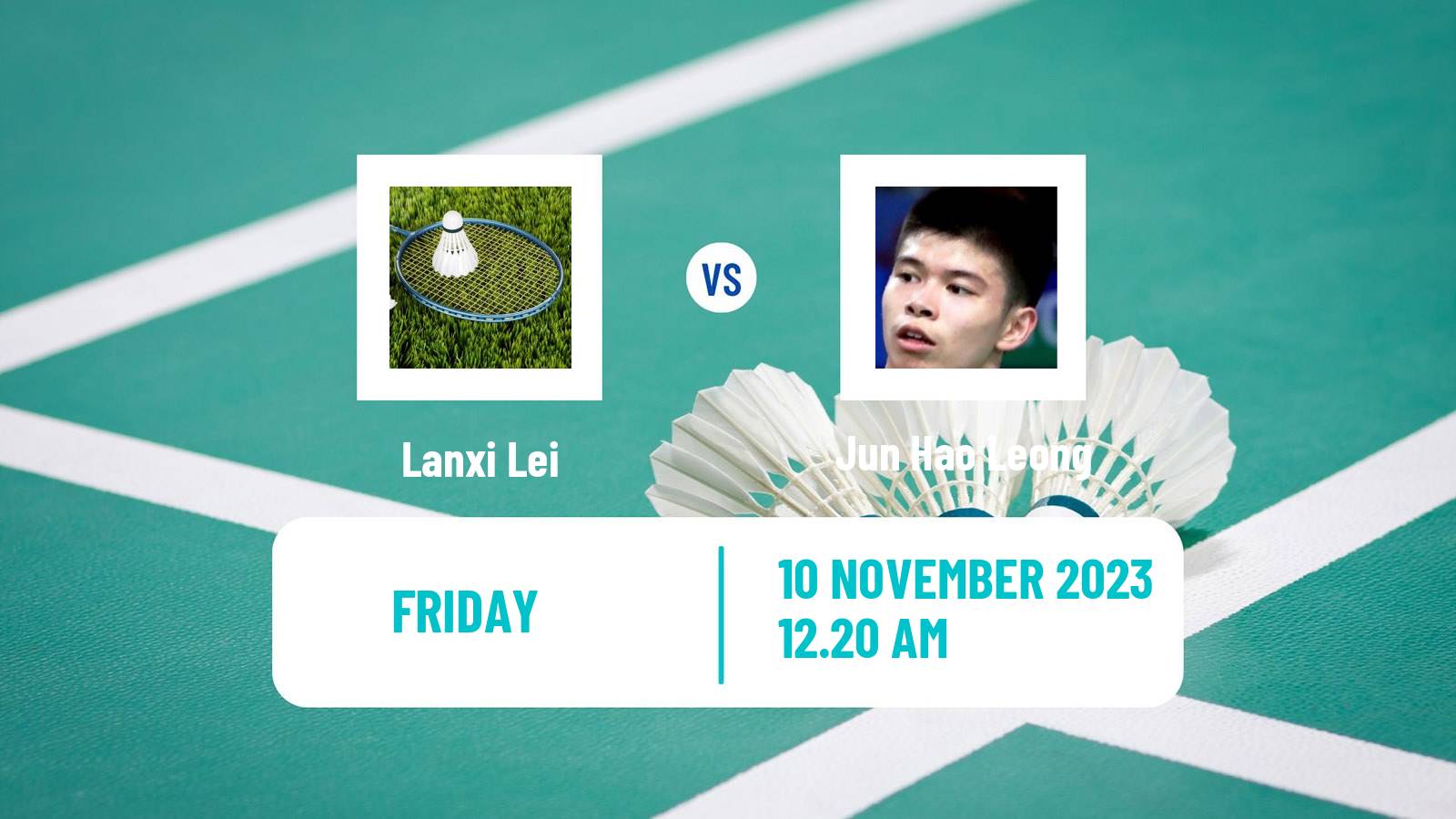 Badminton BWF World Tour Korea Masters Men Lanxi Lei - Jun Hao Leong