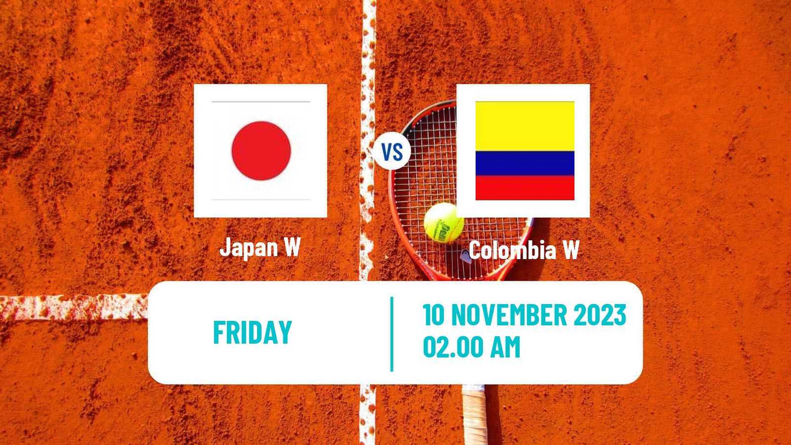 Tennis WTA Billie Jean King Cup World Group Teams Japan W - Colombia W