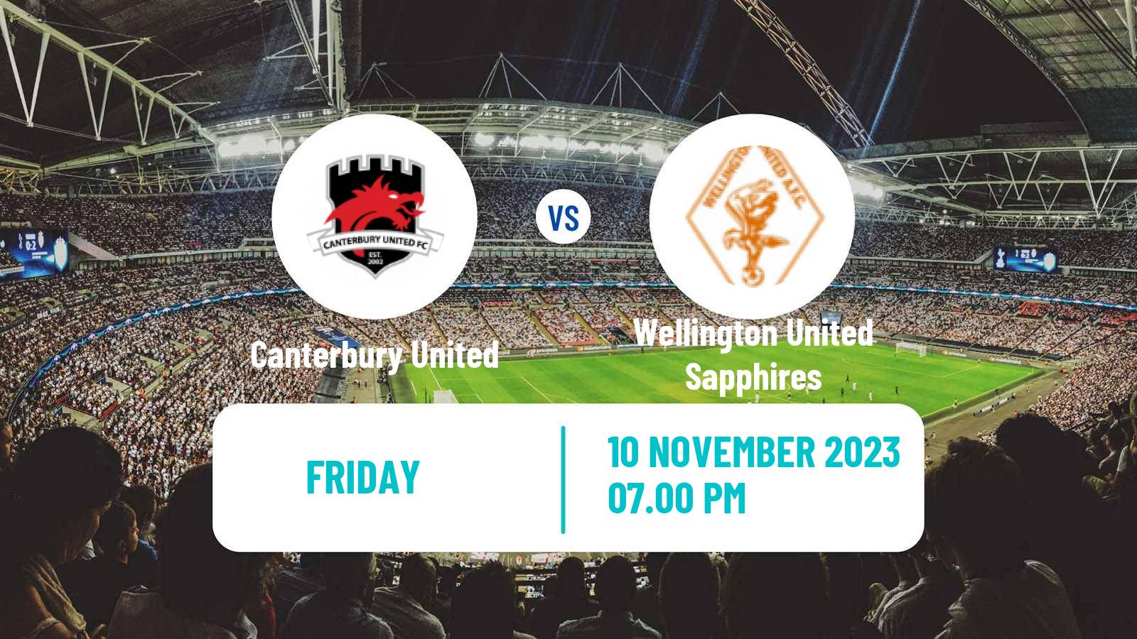 Soccer New Zealand National League Women Canterbury United - Wellington United Sapphires