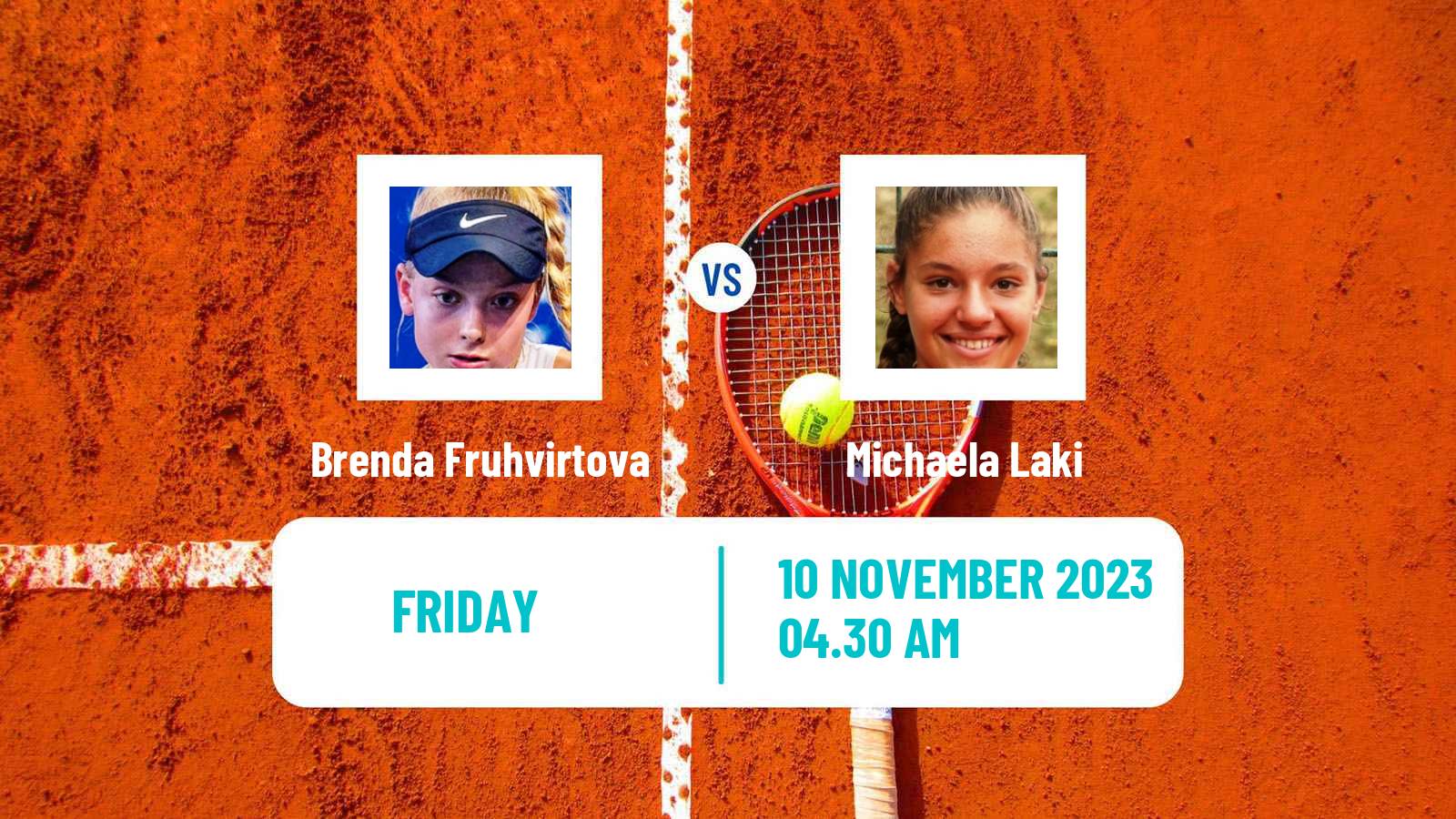 Tennis ITF W40 Heraklion 2 Women Brenda Fruhvirtova - Michaela Laki