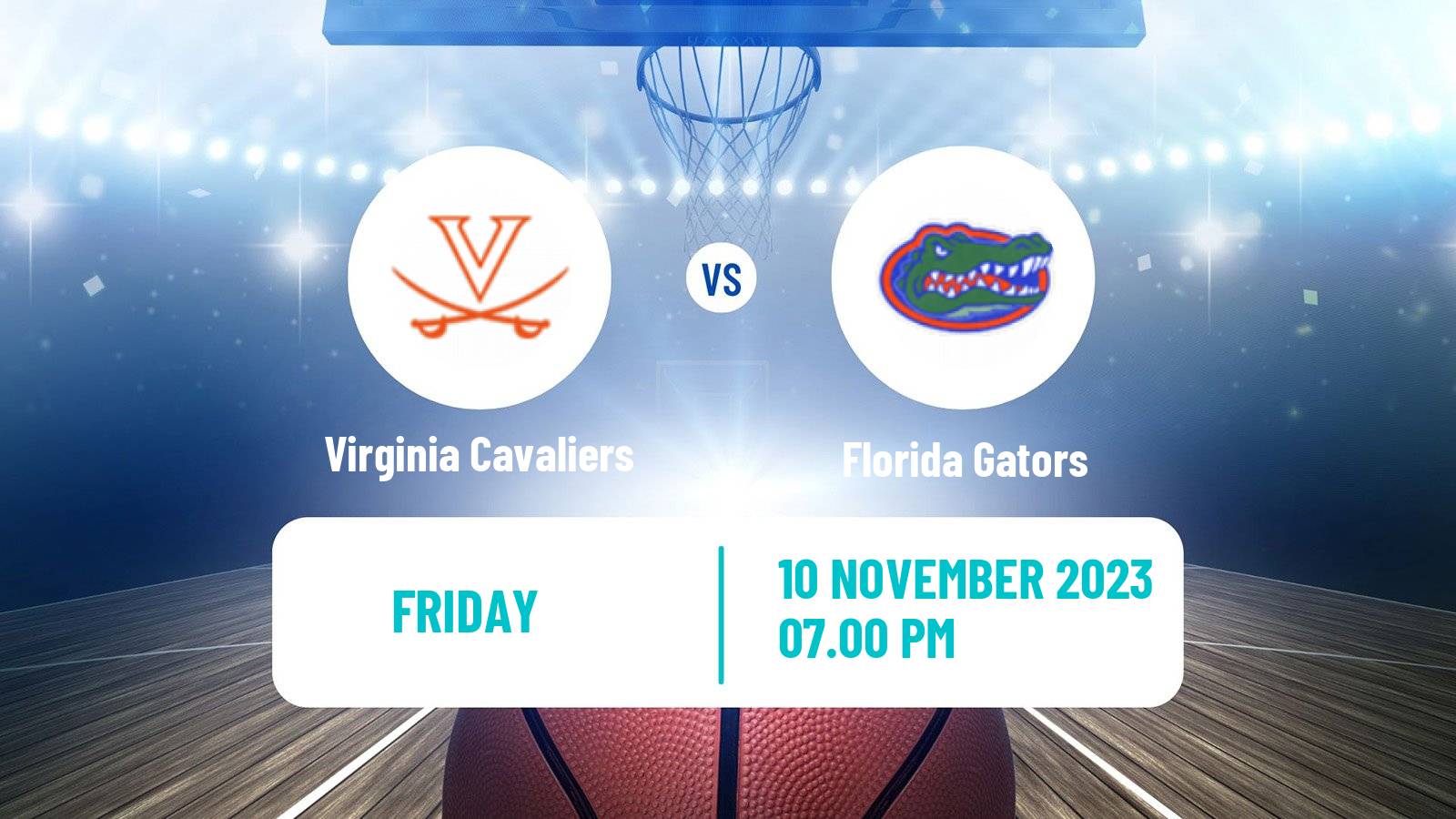 Basketball NCAA College Basketball Virginia Cavaliers - Florida Gators
