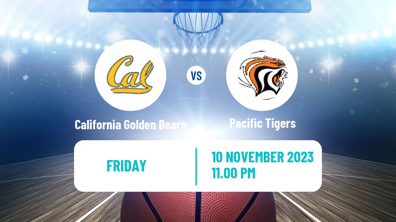 Basketball NCAA College Basketball California Golden Bears - Pacific Tigers