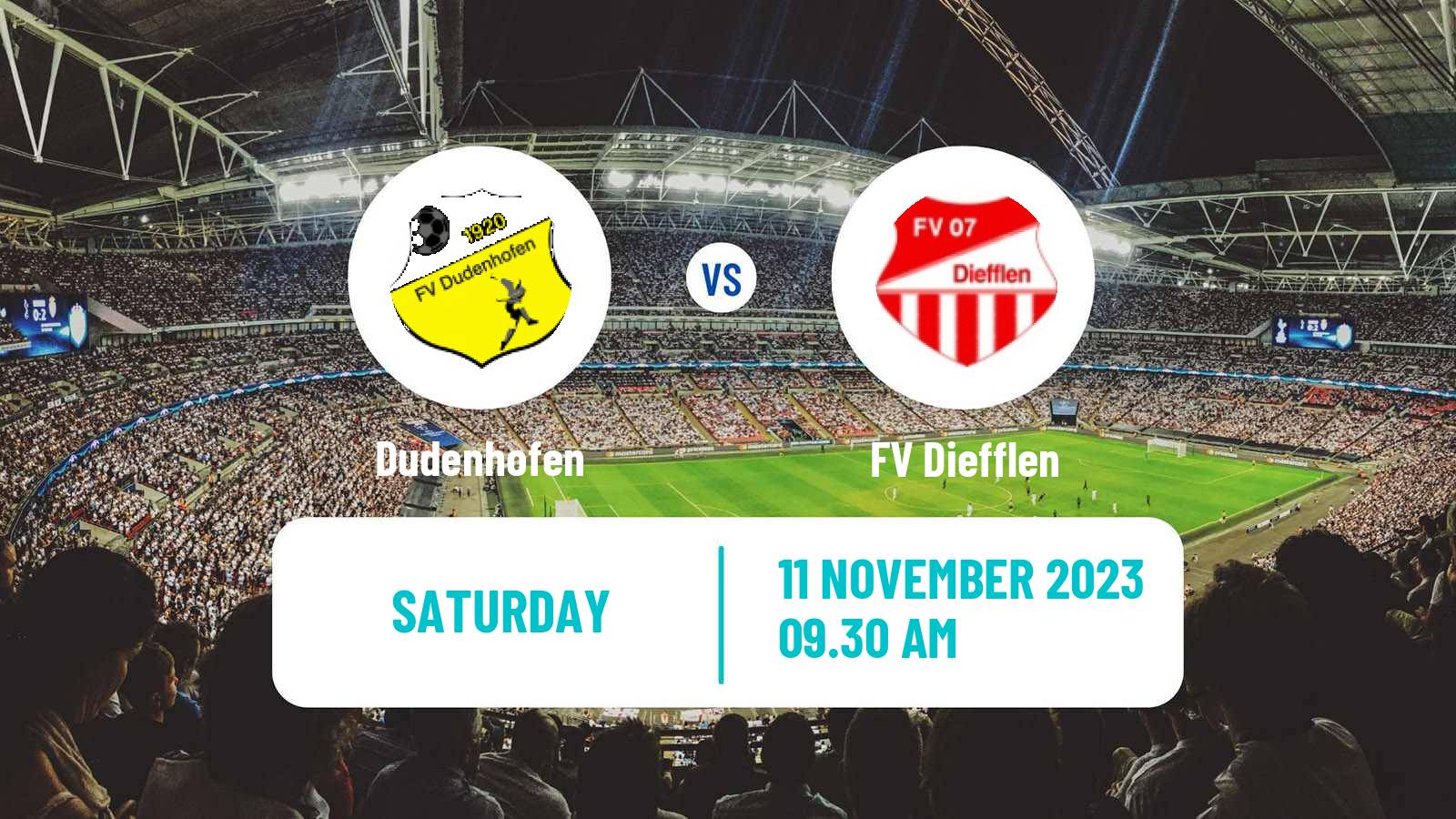 Soccer German Oberliga Rheinland-Pfalz/Saar Dudenhofen - Diefflen