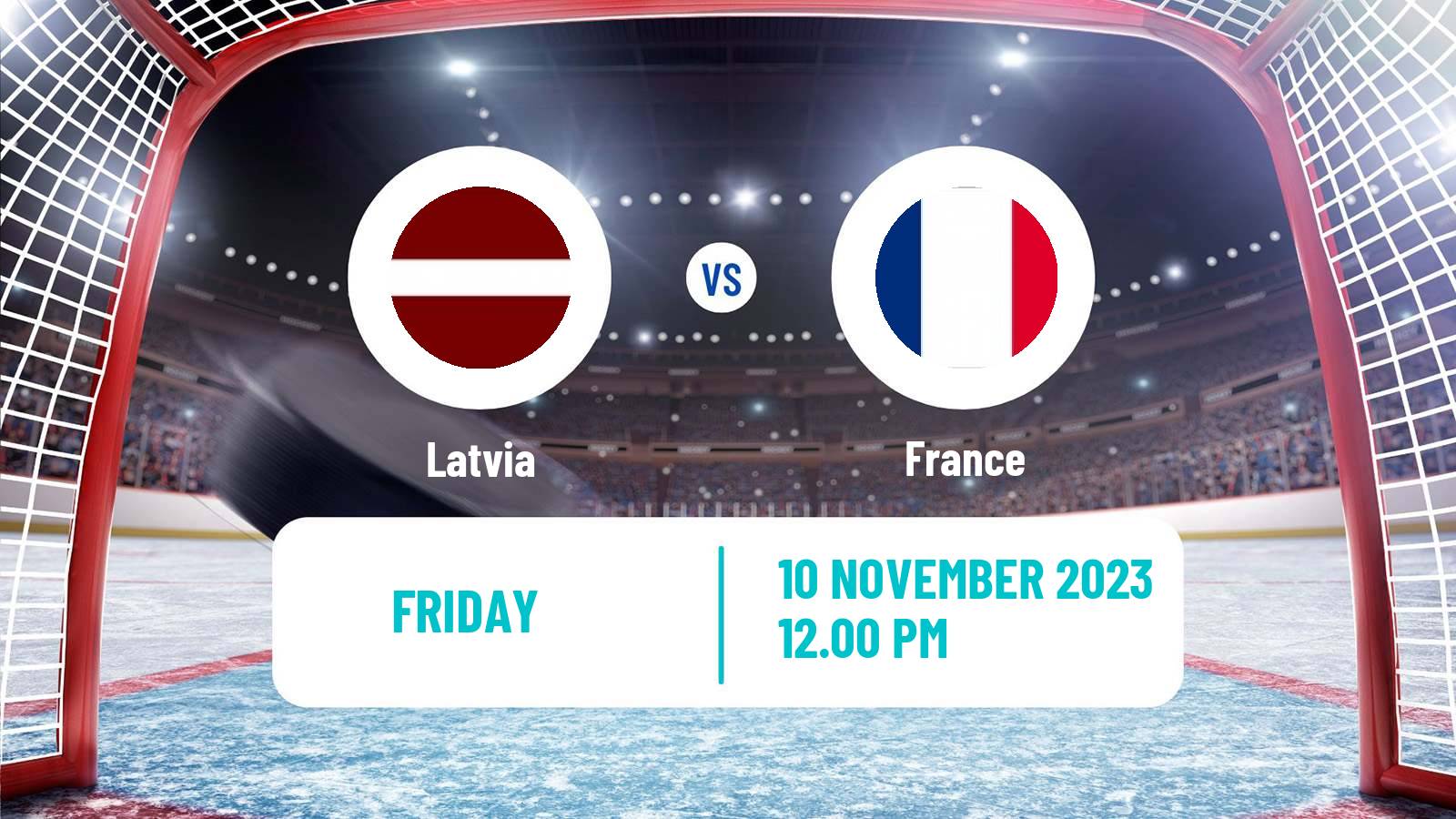 Hockey Friendly International Ice Hockey Latvia - France