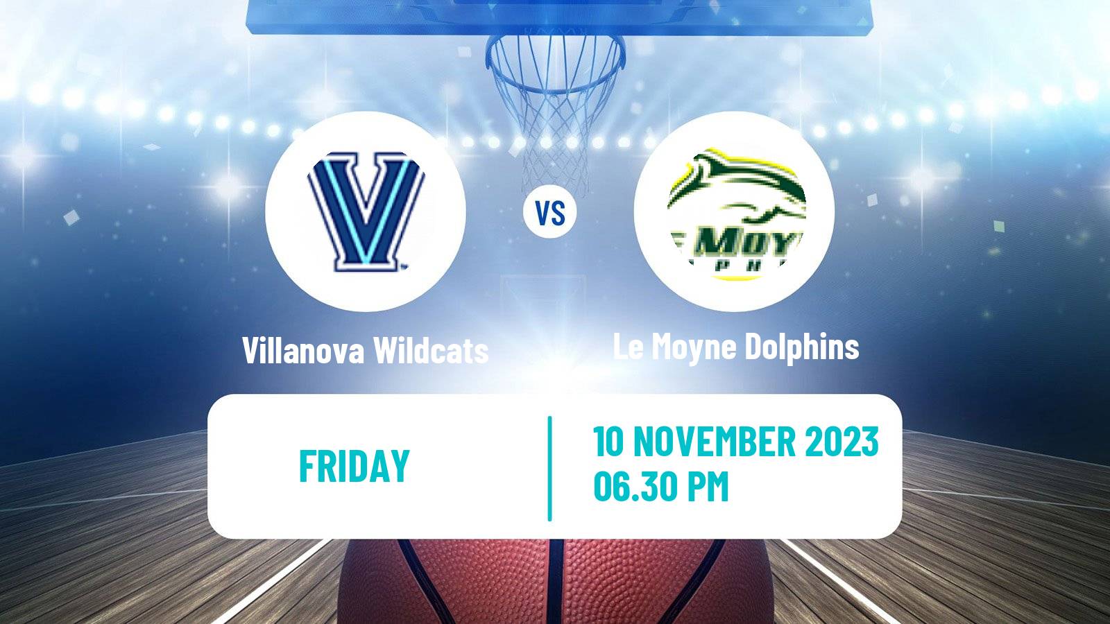 Basketball NCAA College Basketball Villanova Wildcats - Le Moyne Dolphins