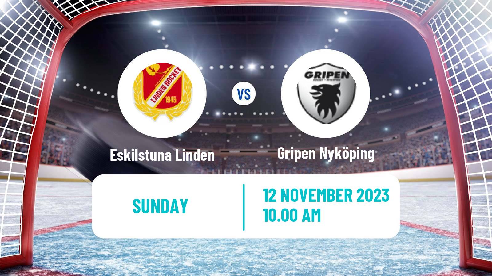 Hockey Swedish HockeyEttan Ostra Eskilstuna Linden - Gripen Nyköping
