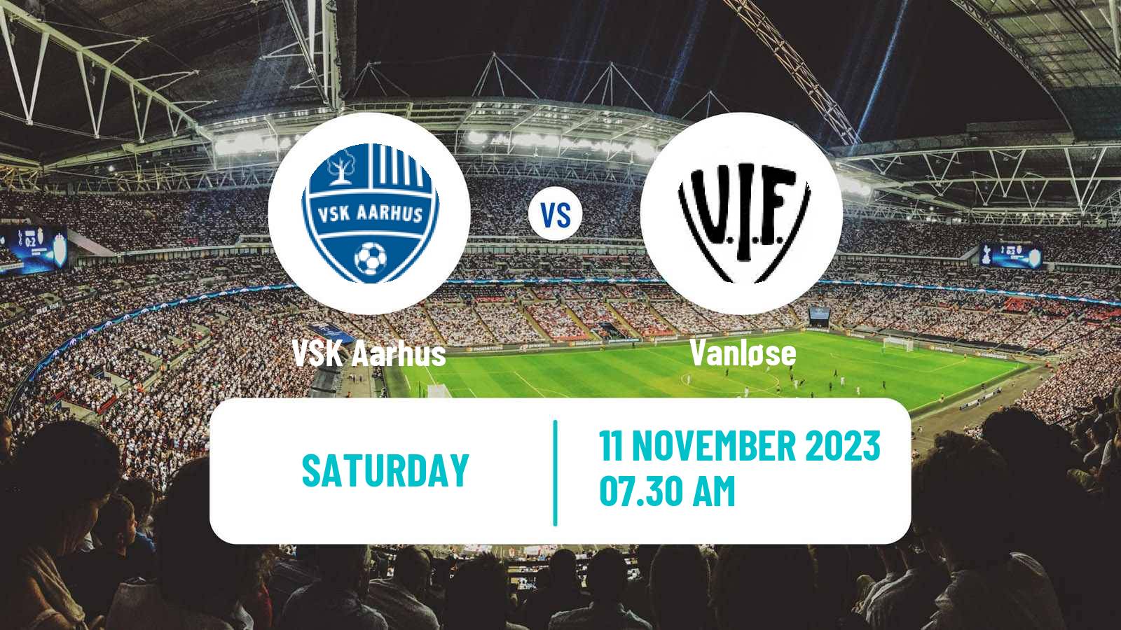 Soccer Danish 3 Division VSK Aarhus - Vanløse