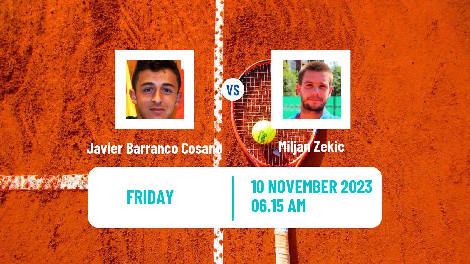 Tennis ITF M25 Benicarlo Men Javier Barranco Cosano - Miljan Zekic