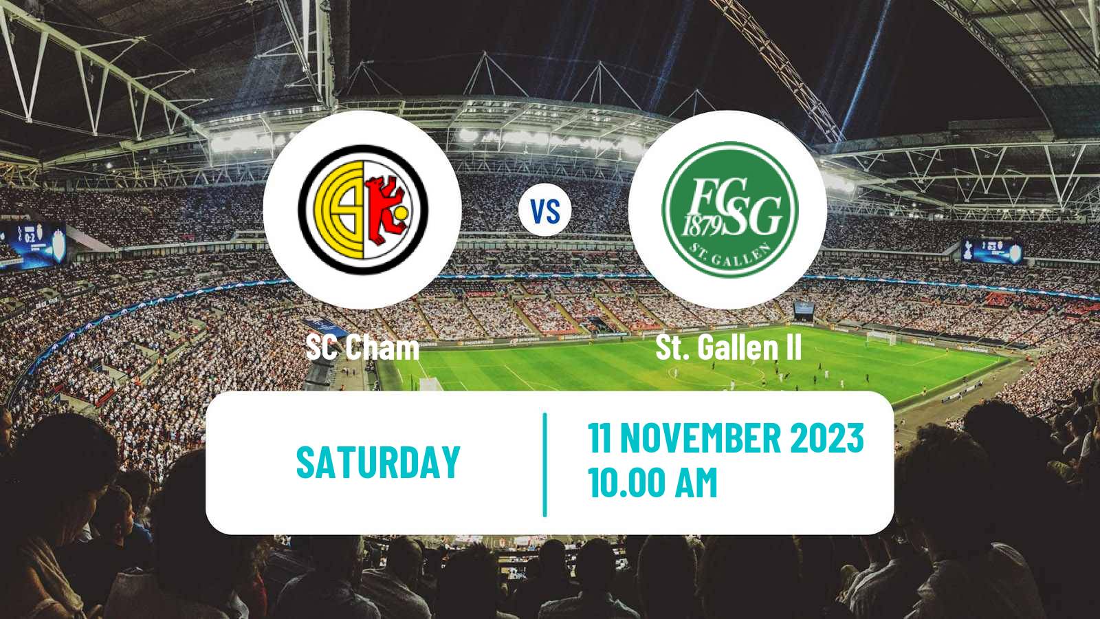 Soccer Swiss Promotion League Cham - St. Gallen II