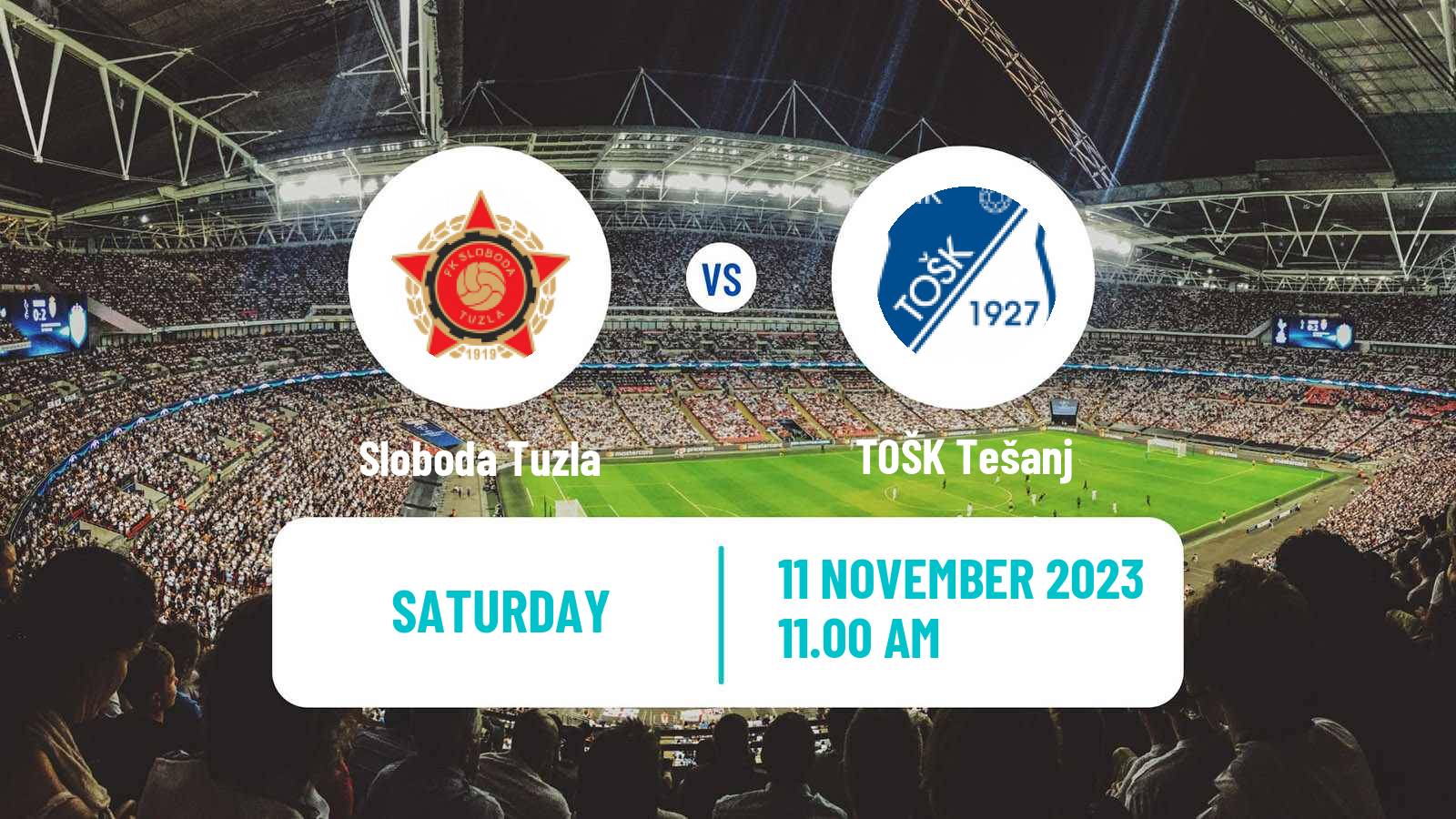 Soccer Bosnian Prva Liga FBiH Sloboda Tuzla - TOŠK Tešanj