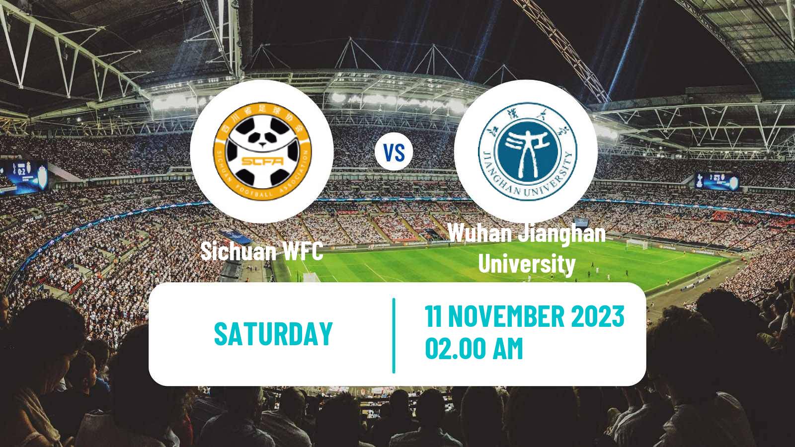 Soccer Chinese Super League Women Sichuan - Wuhan Jianghan University