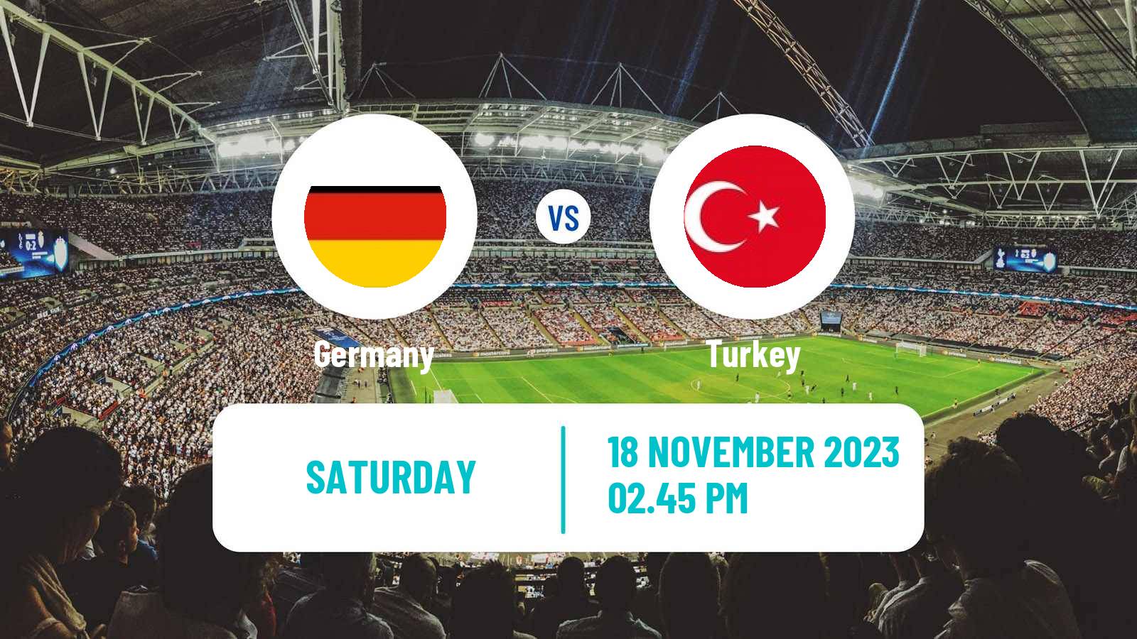 Soccer Friendly Germany - Turkey