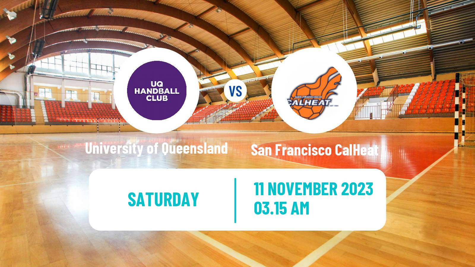 Handball Super Globe University of Queensland - San Francisco CalHeat