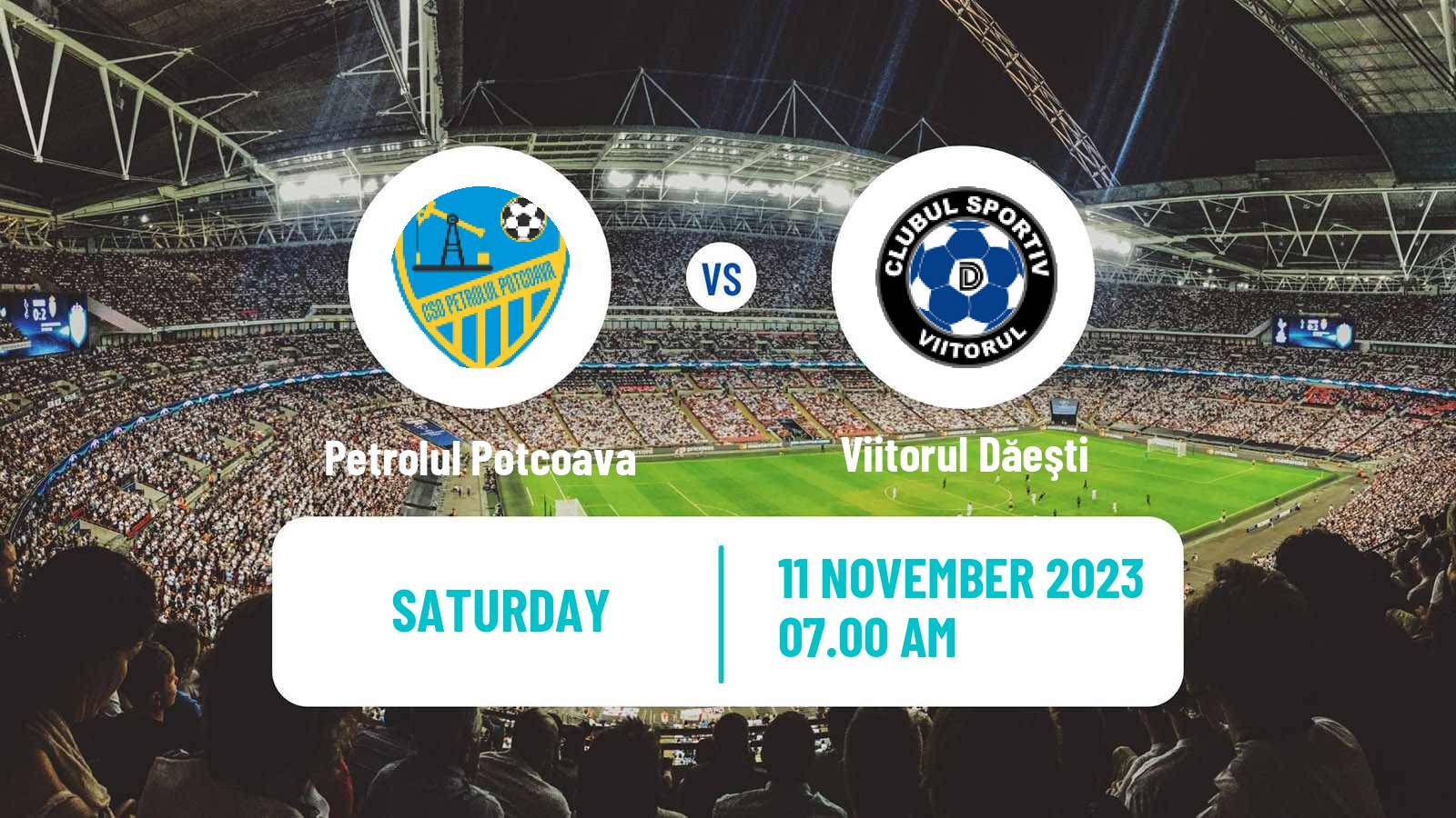 Soccer Romanian Liga 3 - Seria 6 Petrolul Potcoava - Viitorul Dăeşti