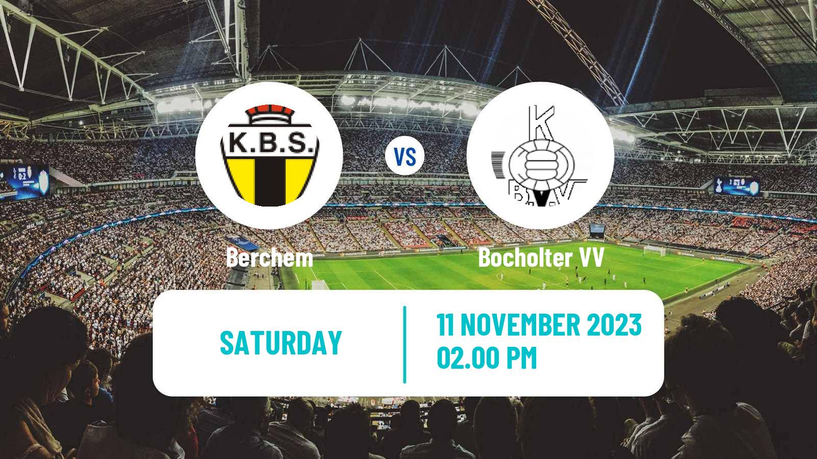 Soccer Belgian Second Amateur Division Group B Berchem - Bocholter