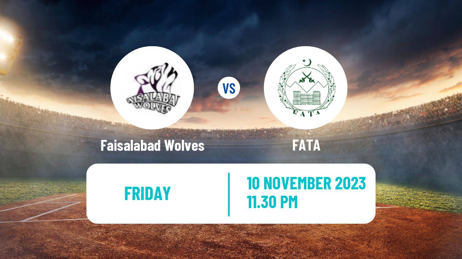 Cricket Pakistan One Day Cup Faisalabad Wolves - FATA