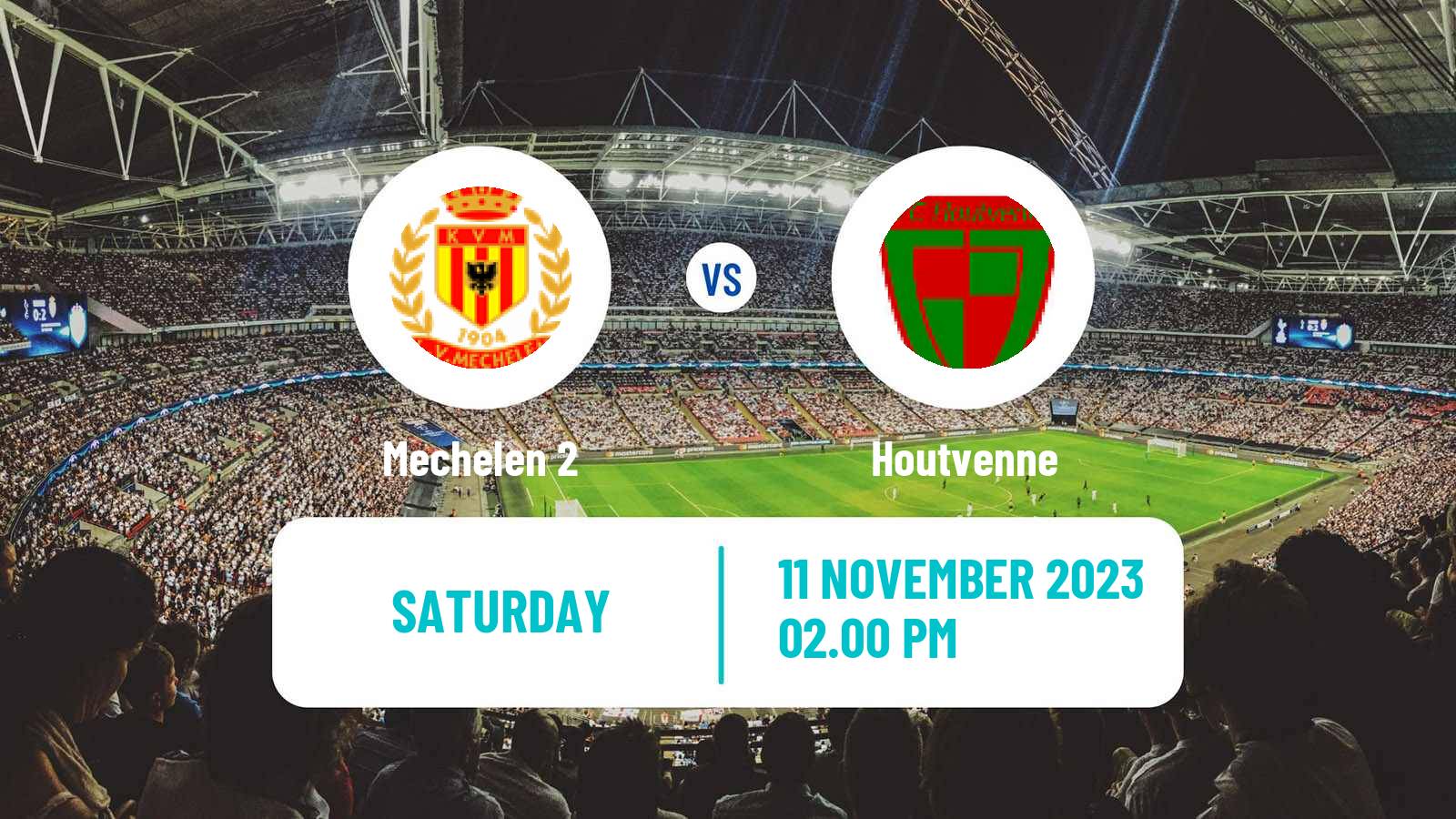Soccer Belgian Second Amateur Division Group B Mechelen 2 - Houtvenne
