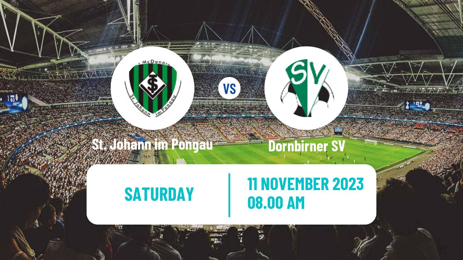 Soccer Austrian Regionalliga West St. Johann im Pongau - Dornbirner SV