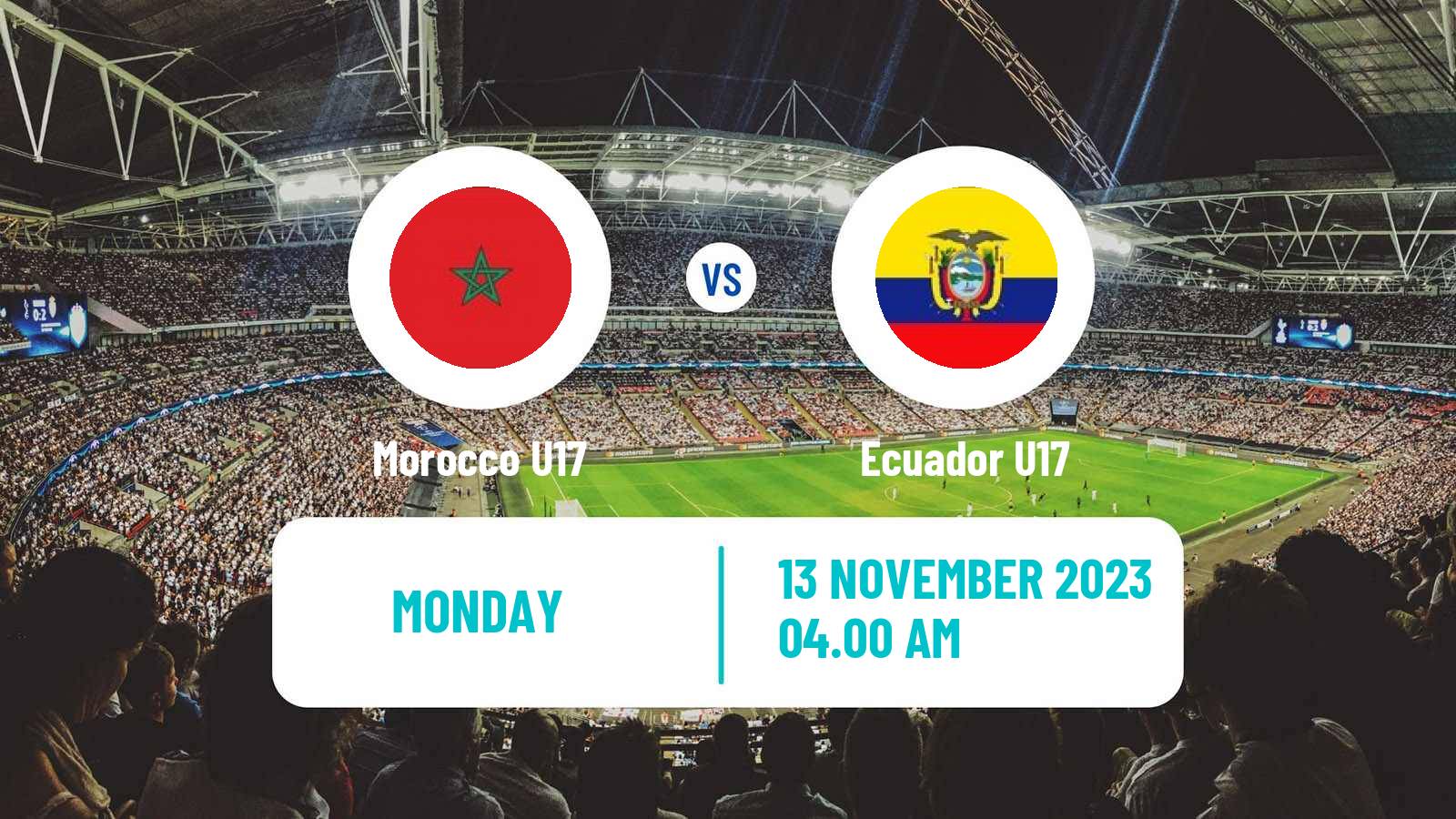 Soccer FIFA World Cup U17 Morocco U17 - Ecuador U17