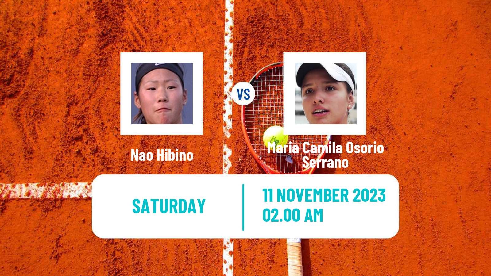 Tennis WTA Billie Jean King Cup World Group Nao Hibino - Maria Camila Osorio Serrano