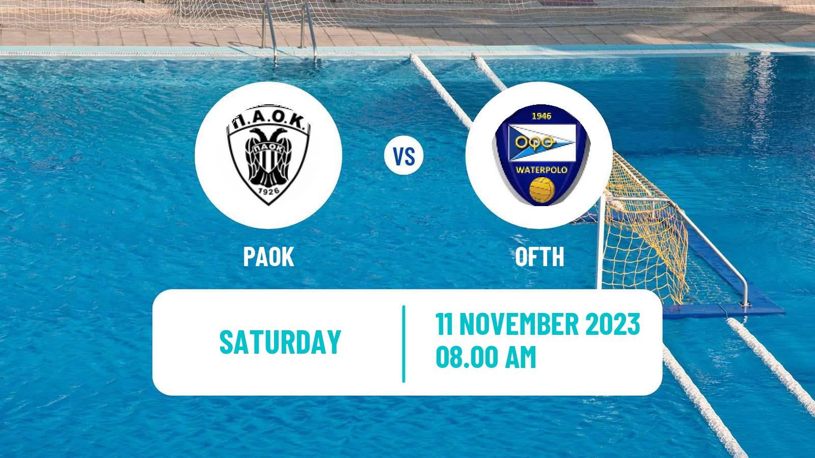 Water polo Greek A1 Water Polo PAOK - OFTH