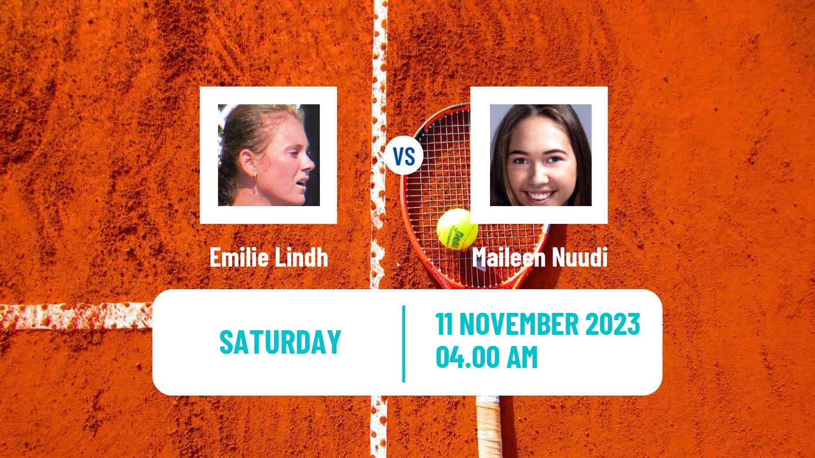 Tennis ITF W25 Solarino 2 Women Emilie Lindh - Maileen Nuudi