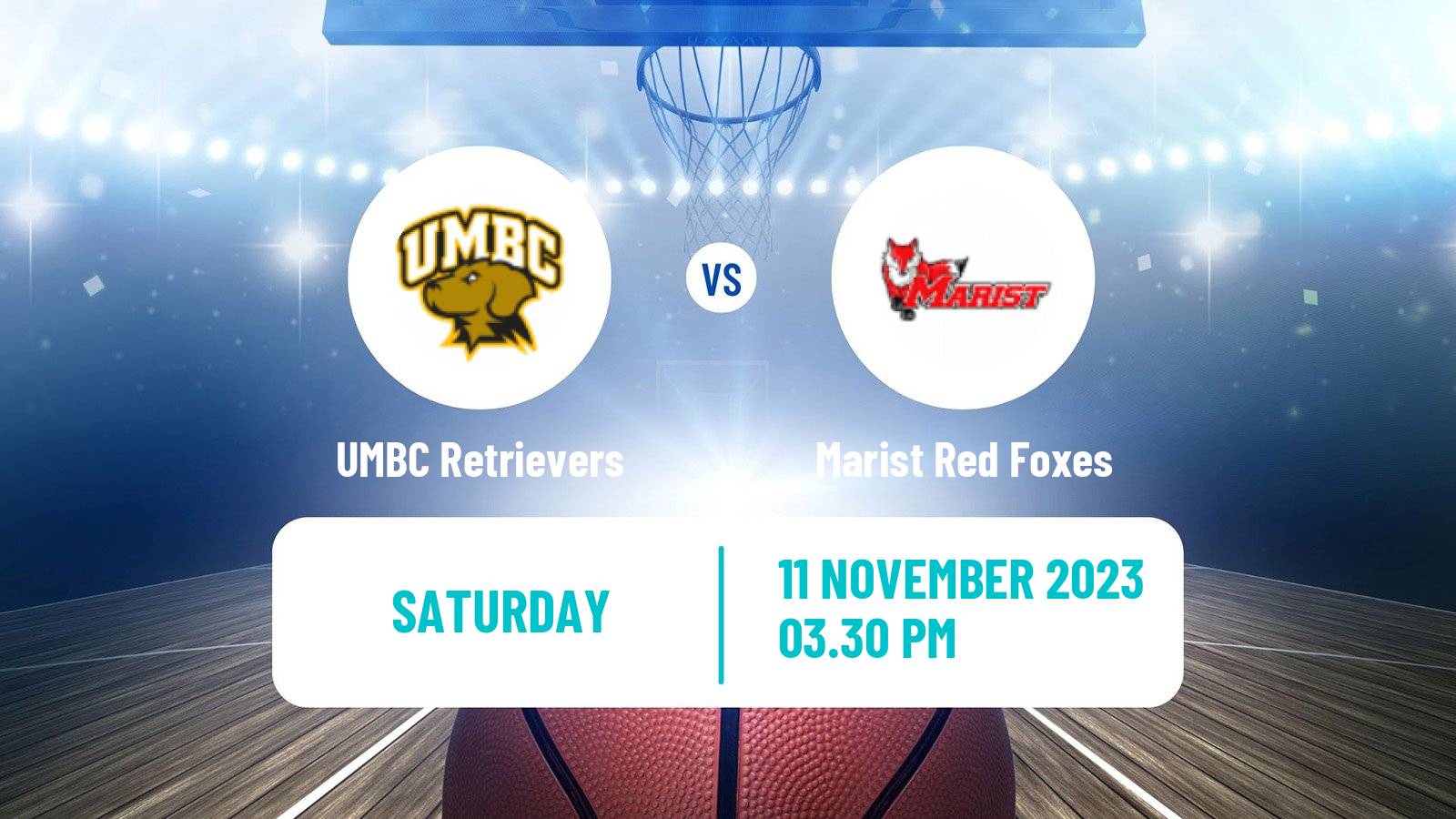 Basketball NCAA College Basketball UMBC Retrievers - Marist Red Foxes