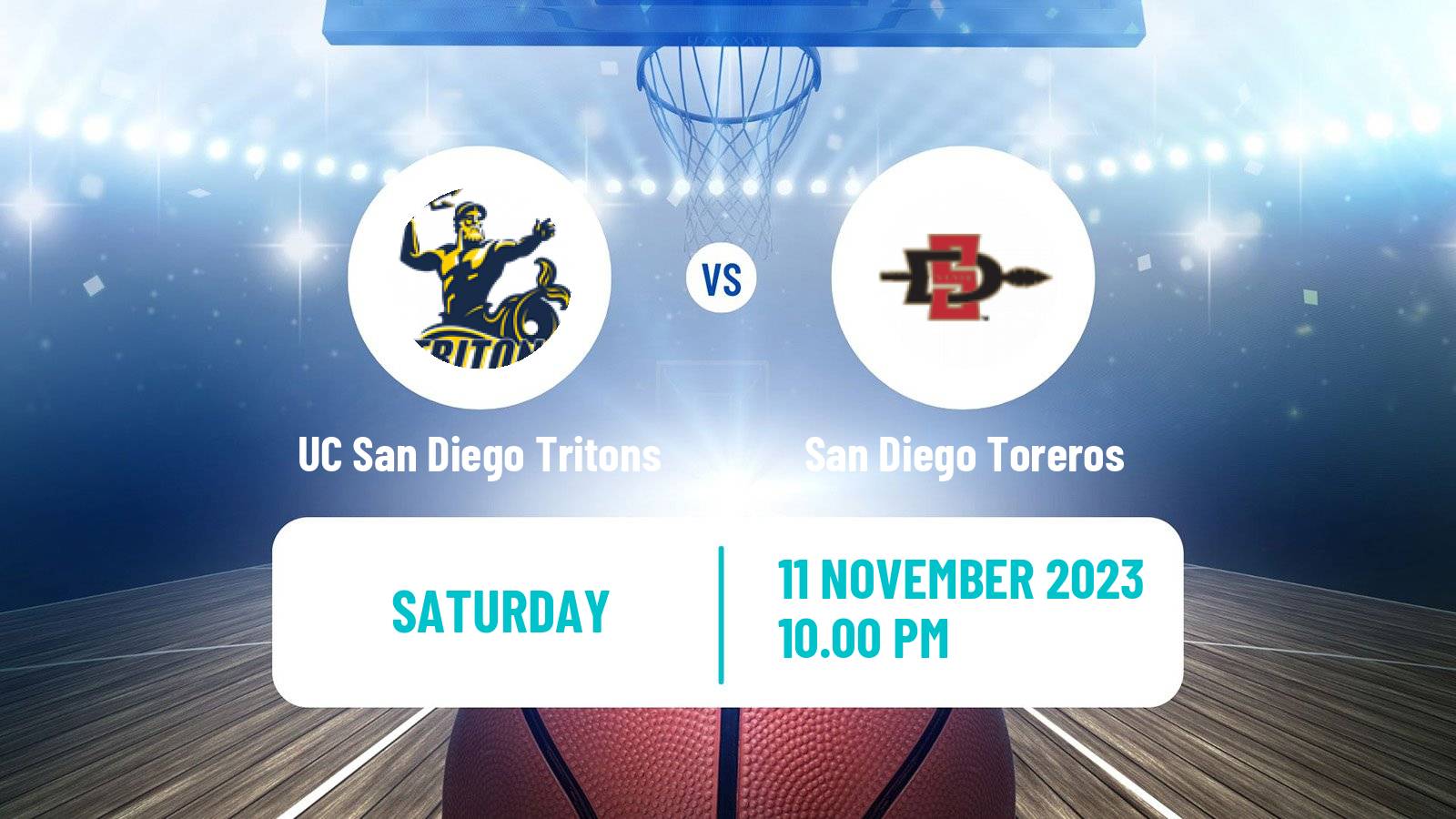 Basketball NCAA College Basketball UC San Diego Tritons - San Diego Toreros
