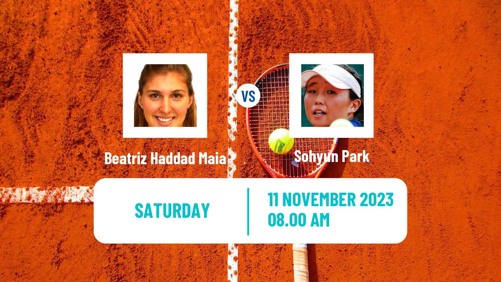 Tennis WTA Billie Jean King Cup World Group Beatriz Haddad Maia - Sohyun Park