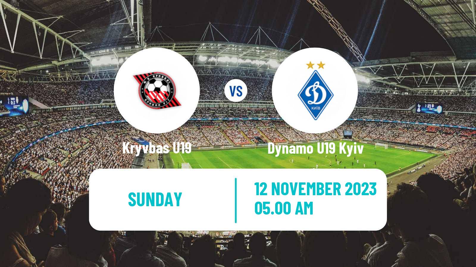 Soccer Ukranian Youth League Kryvbas U19 - Dynamo U19 Kyiv