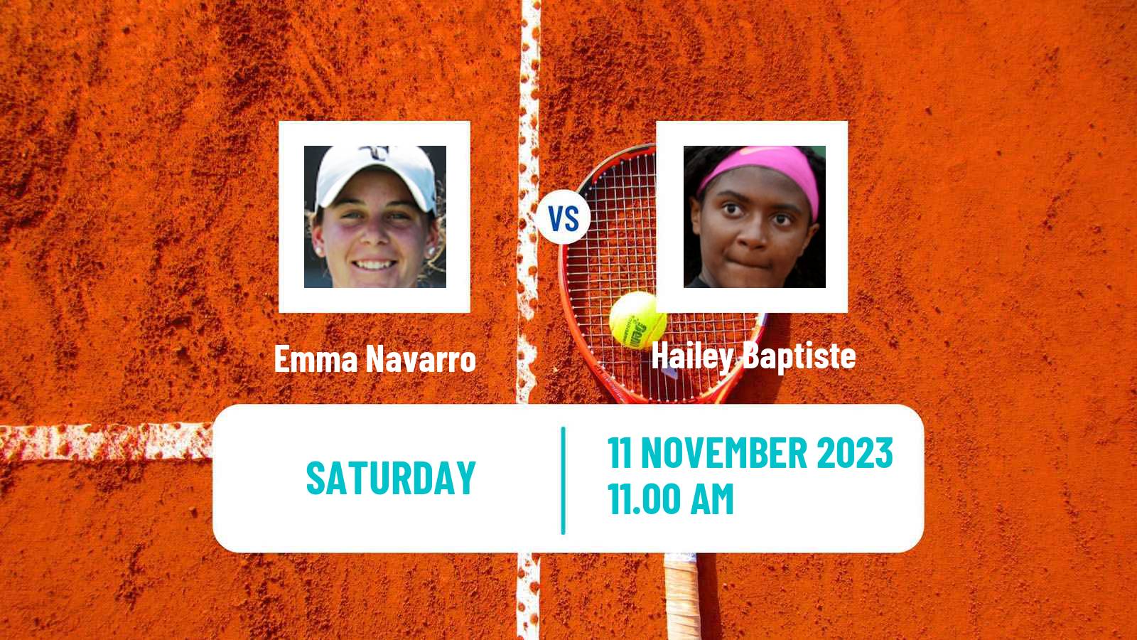 Tennis ITF W100 Charleston Sc 2 Women Emma Navarro - Hailey Baptiste