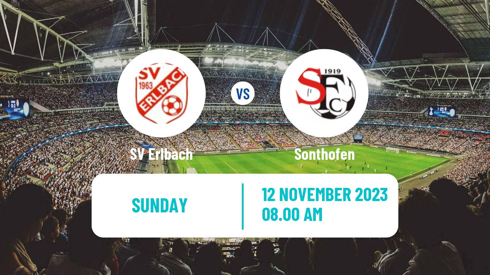 Soccer German Oberliga Bayern Süd Erlbach - Sonthofen