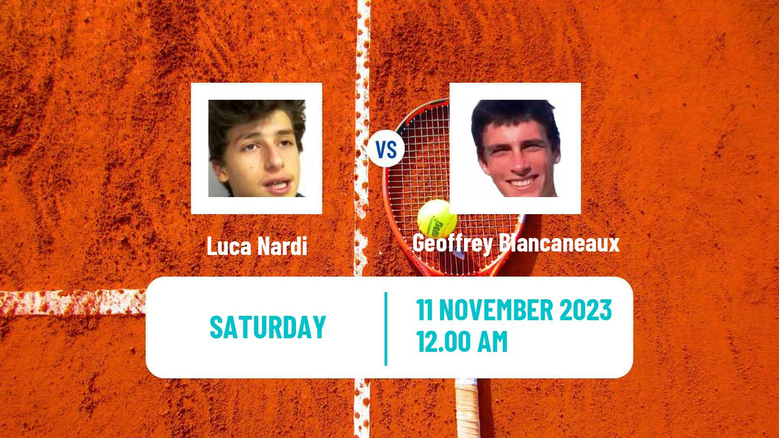 Tennis Matsuyama Challenger Men Luca Nardi - Geoffrey Blancaneaux