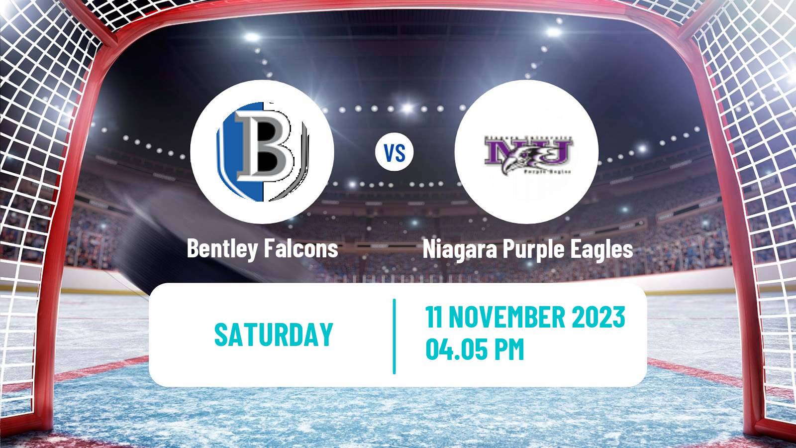 Hockey NCAA Hockey Bentley Falcons - Niagara Purple Eagles