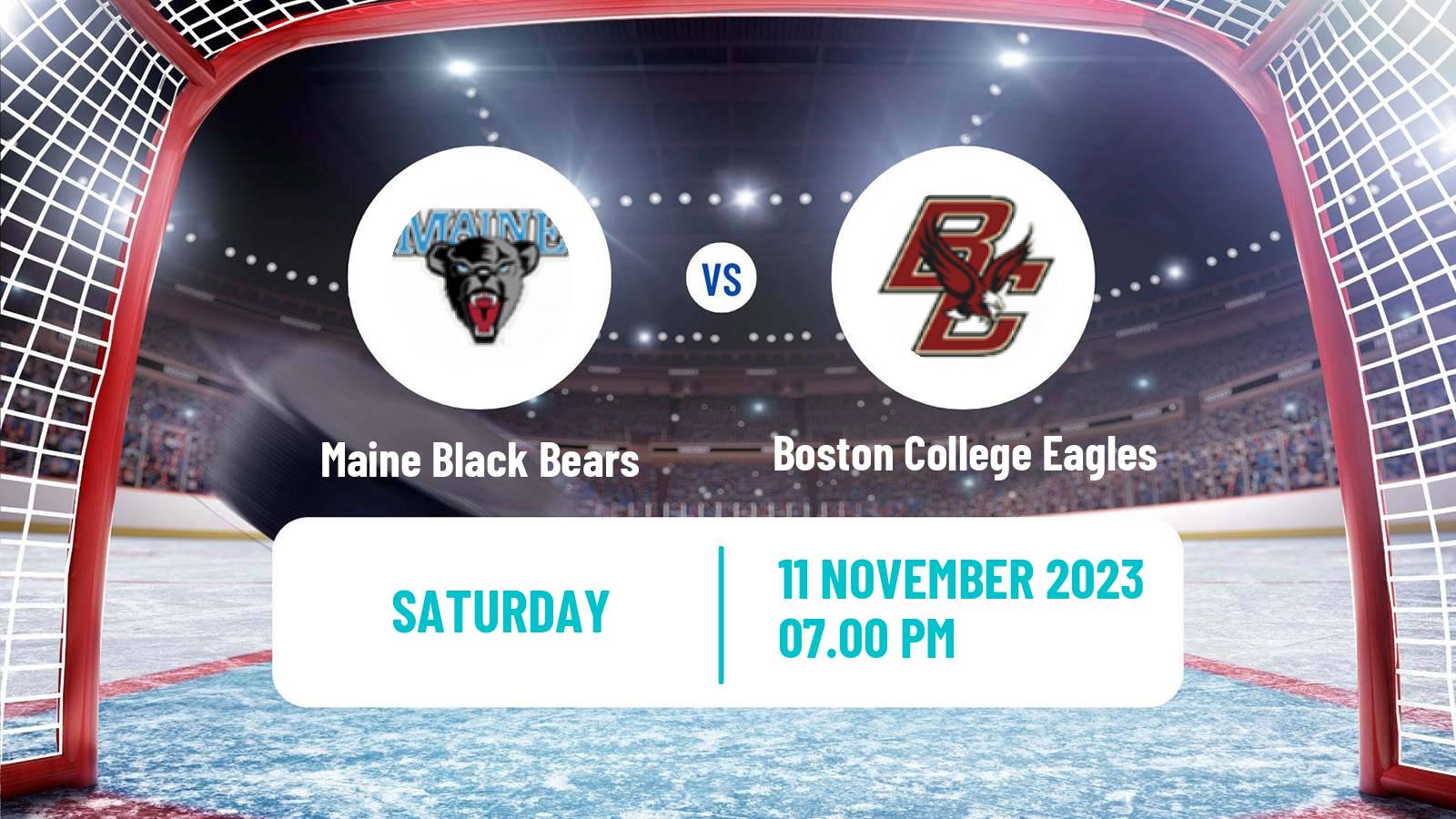 Hockey NCAA Hockey Maine Black Bears - Boston College Eagles