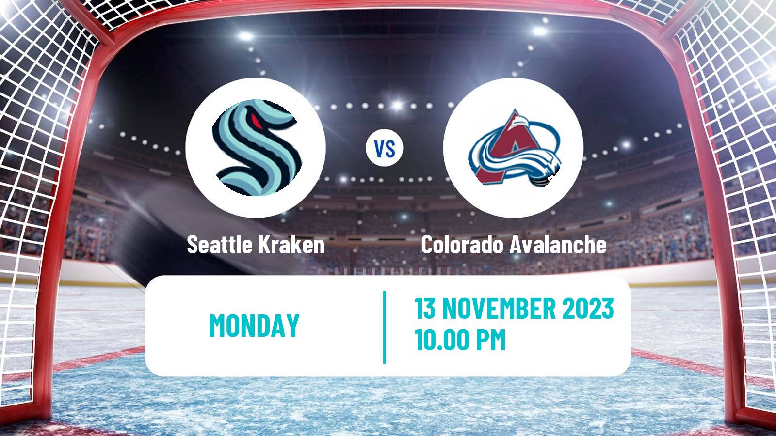 Hockey NHL Seattle Kraken - Colorado Avalanche