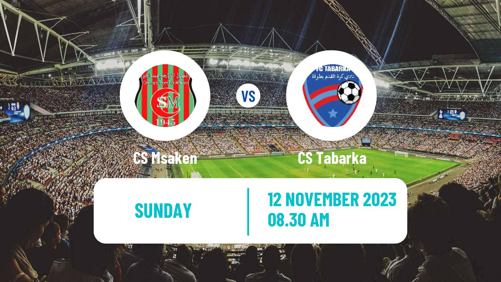 Soccer Tunisian Ligue 2 Msaken - Tabarka