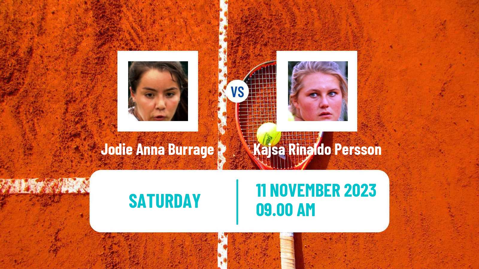 Tennis WTA Billie Jean King Cup World Group Jodie Anna Burrage - Kajsa Rinaldo Persson