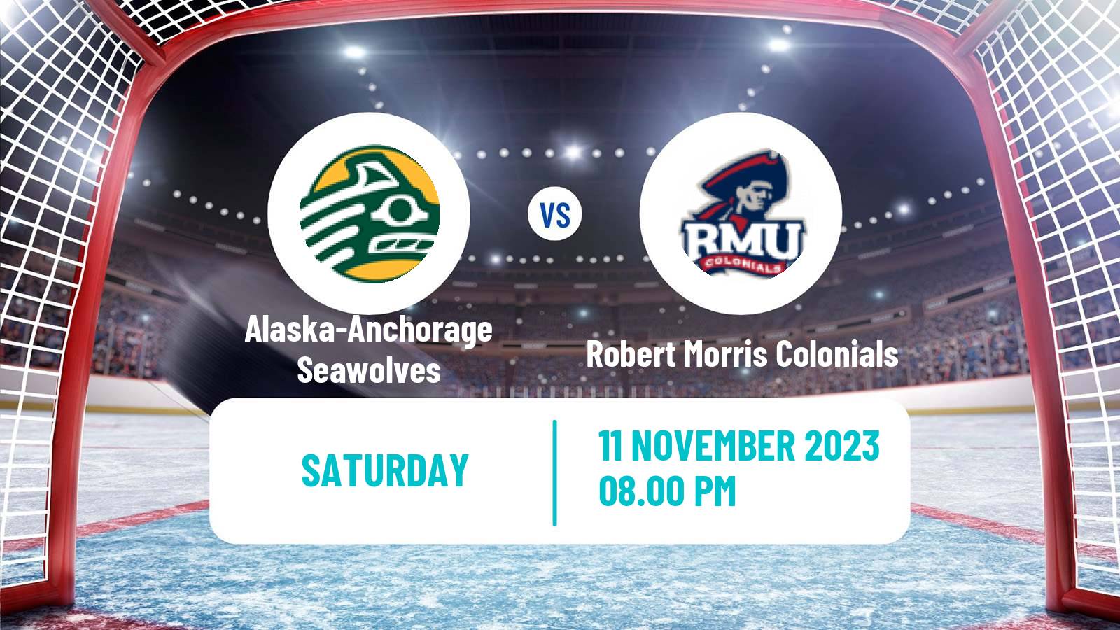 Hockey NCAA Hockey Alaska-Anchorage Seawolves - Robert Morris Colonials