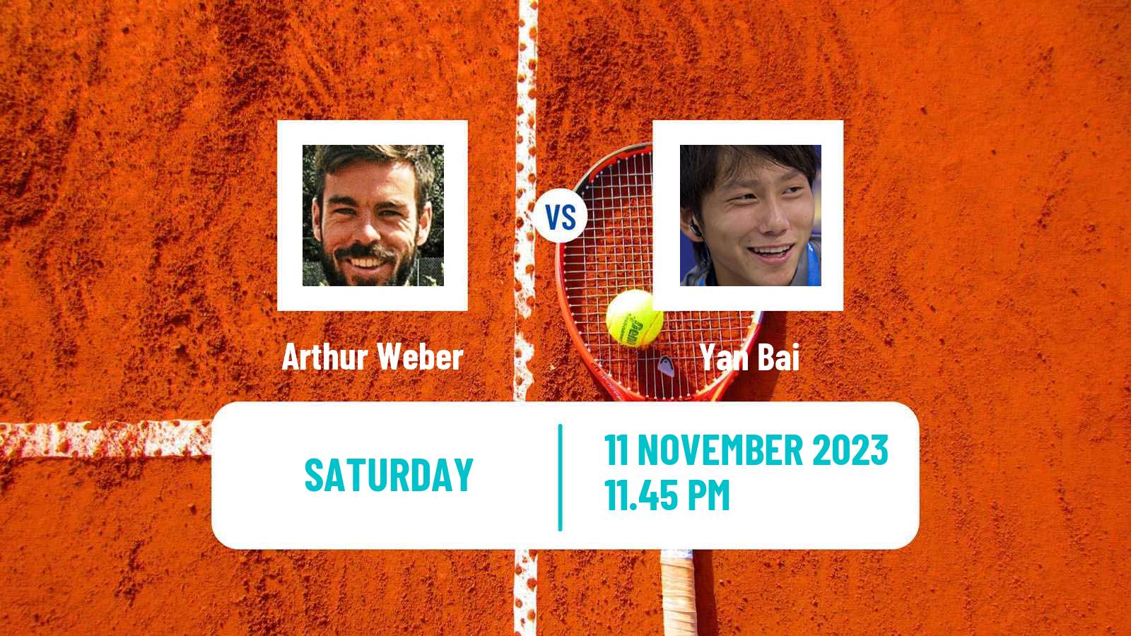 Tennis Kobe Challenger Men Arthur Weber - Yan Bai