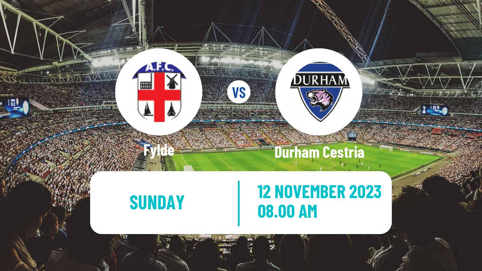 Soccer English FA Cup Women Fylde - Durham Cestria