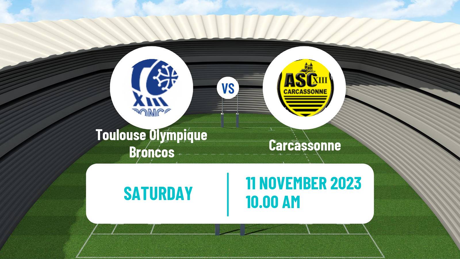 Rugby league French Elite 1 Rugby League Toulouse Olympique Broncos - Carcassonne