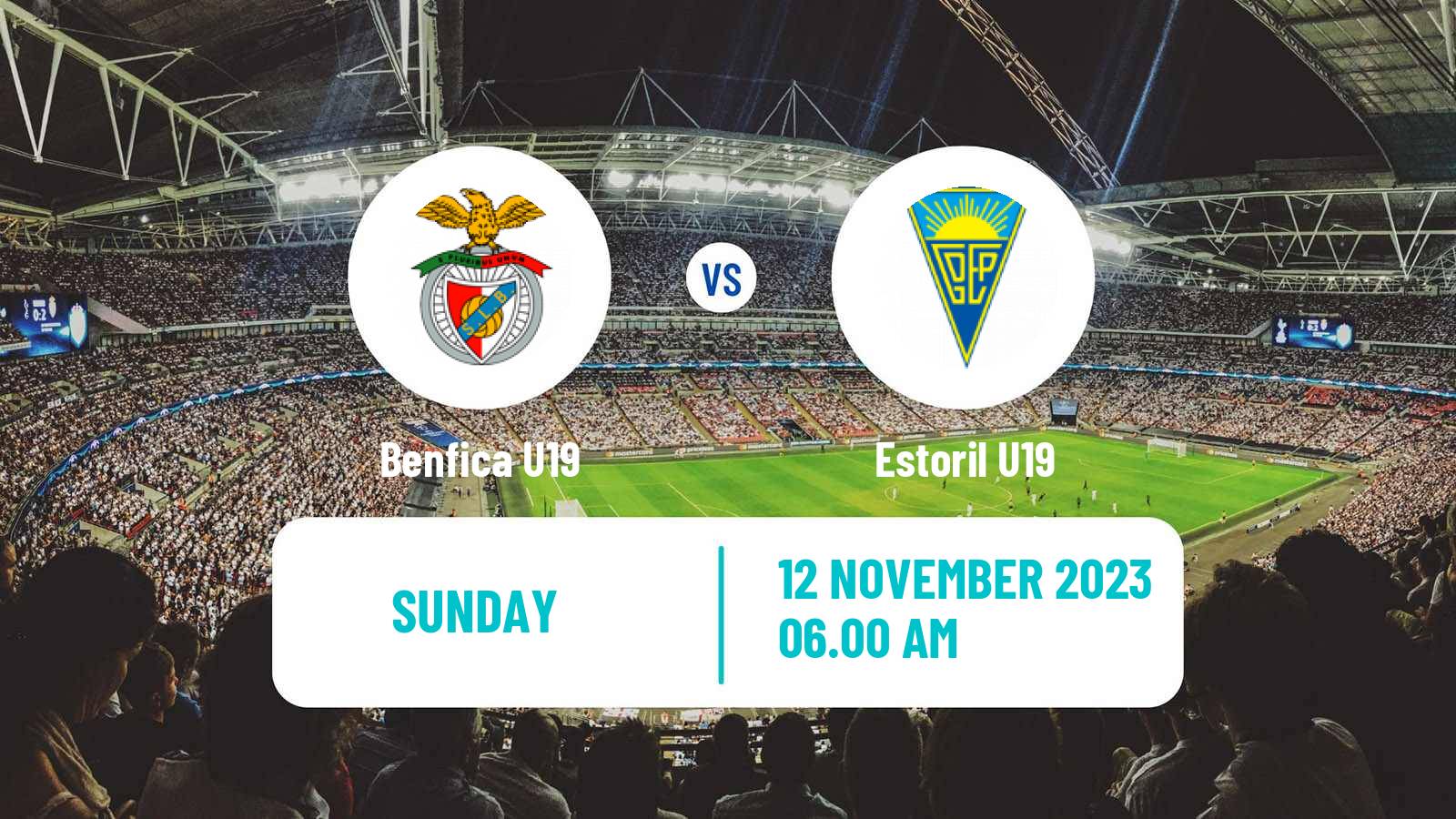 Soccer Portuguese Campeonato Nacional U19 Benfica U19 - Estoril U19