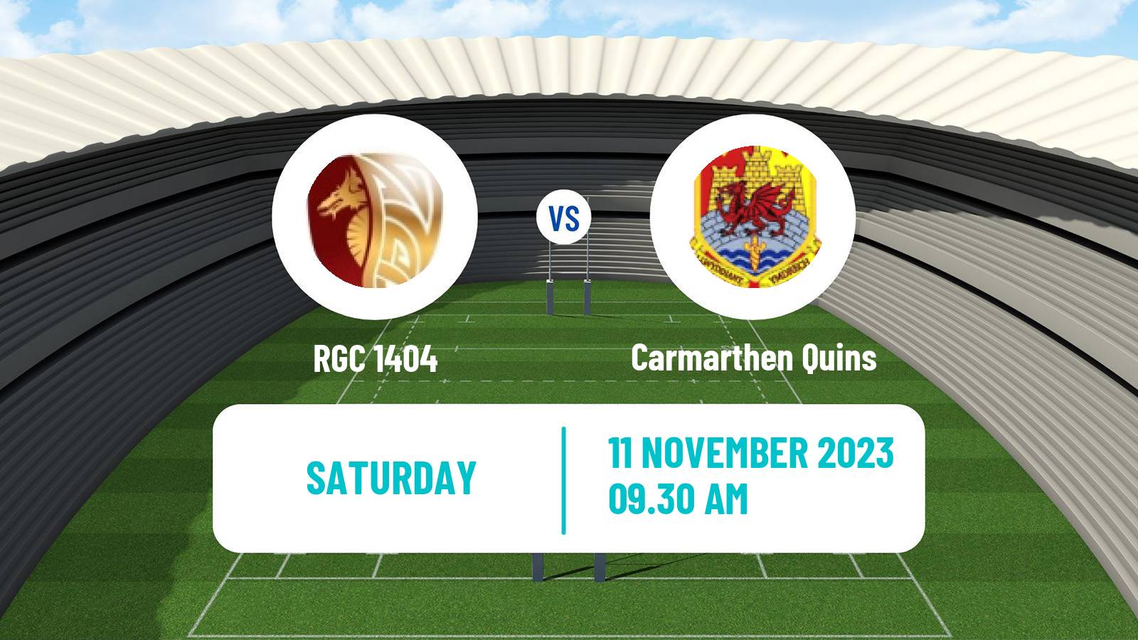 Rugby union Welsh Premier Division Rugby Union RGC 1404 - Carmarthen Quins