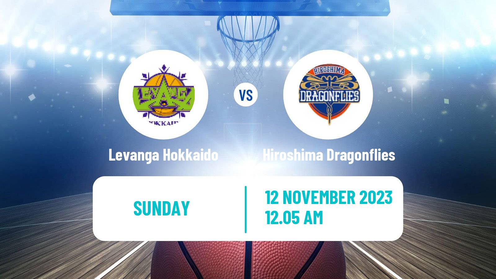 Basketball BJ League Levanga Hokkaido - Hiroshima Dragonflies