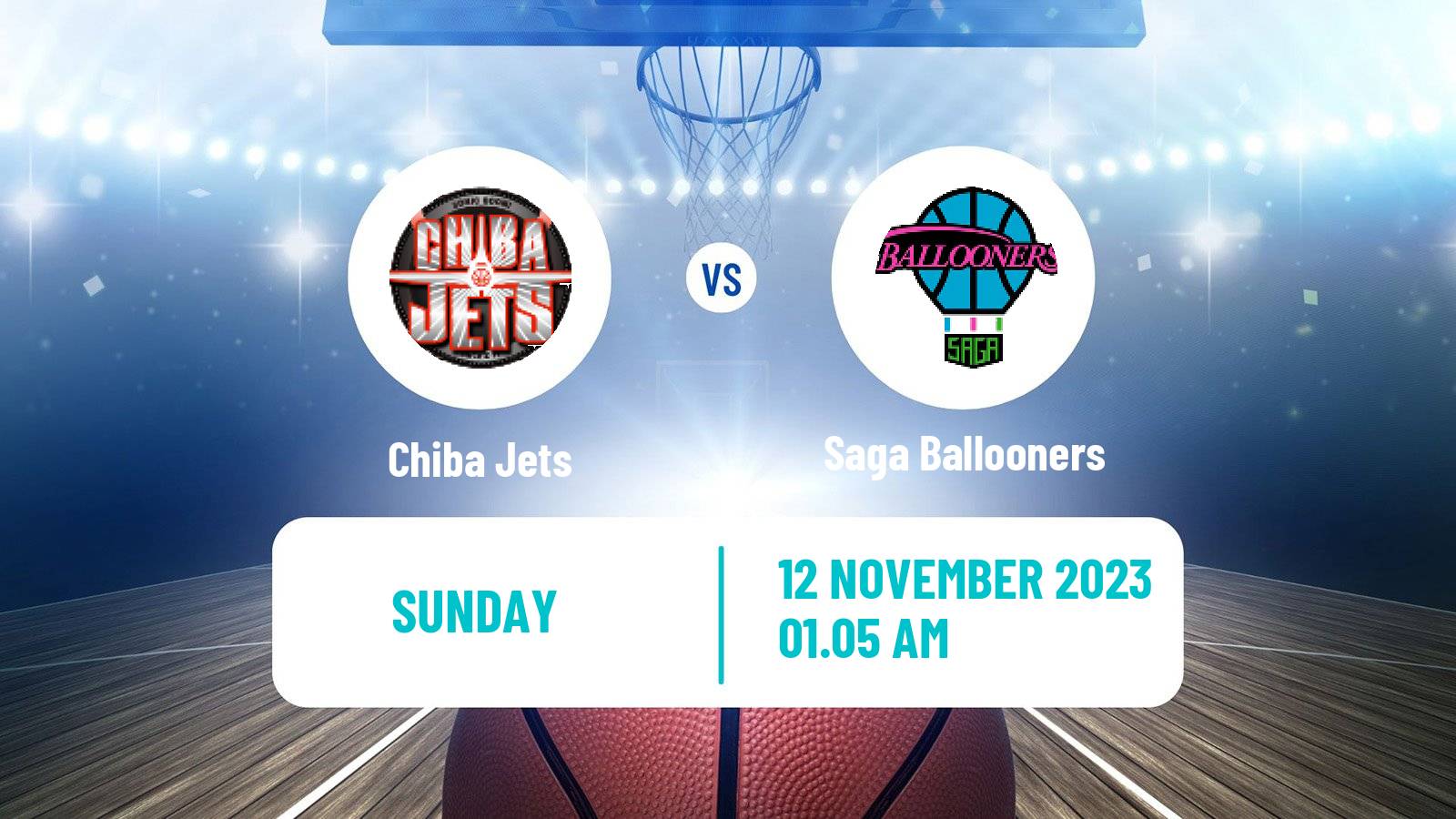 Basketball BJ League Chiba Jets - Saga Ballooners