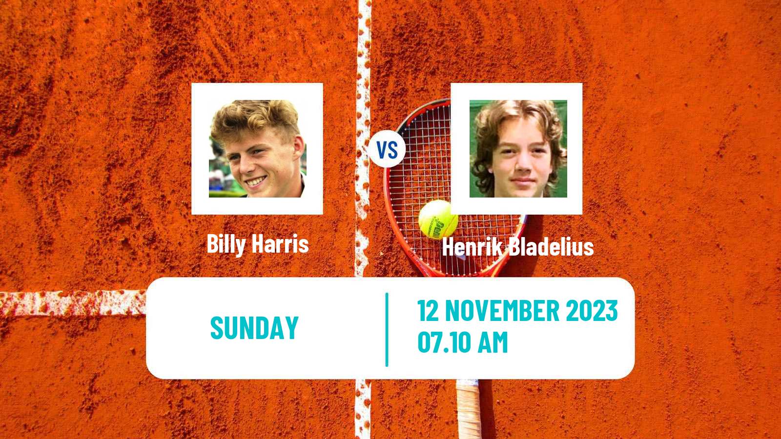 Tennis Danderyd Challenger Men 2023 Billy Harris - Henrik Bladelius
