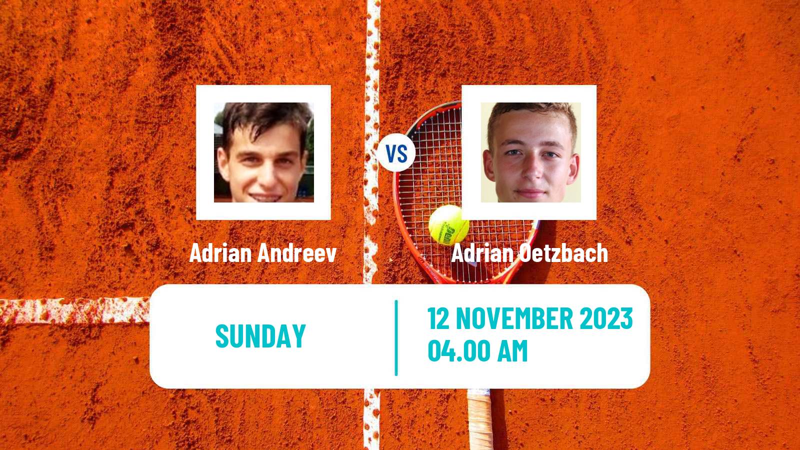 Tennis Danderyd Challenger Men 2023 Adrian Andreev - Adrian Oetzbach