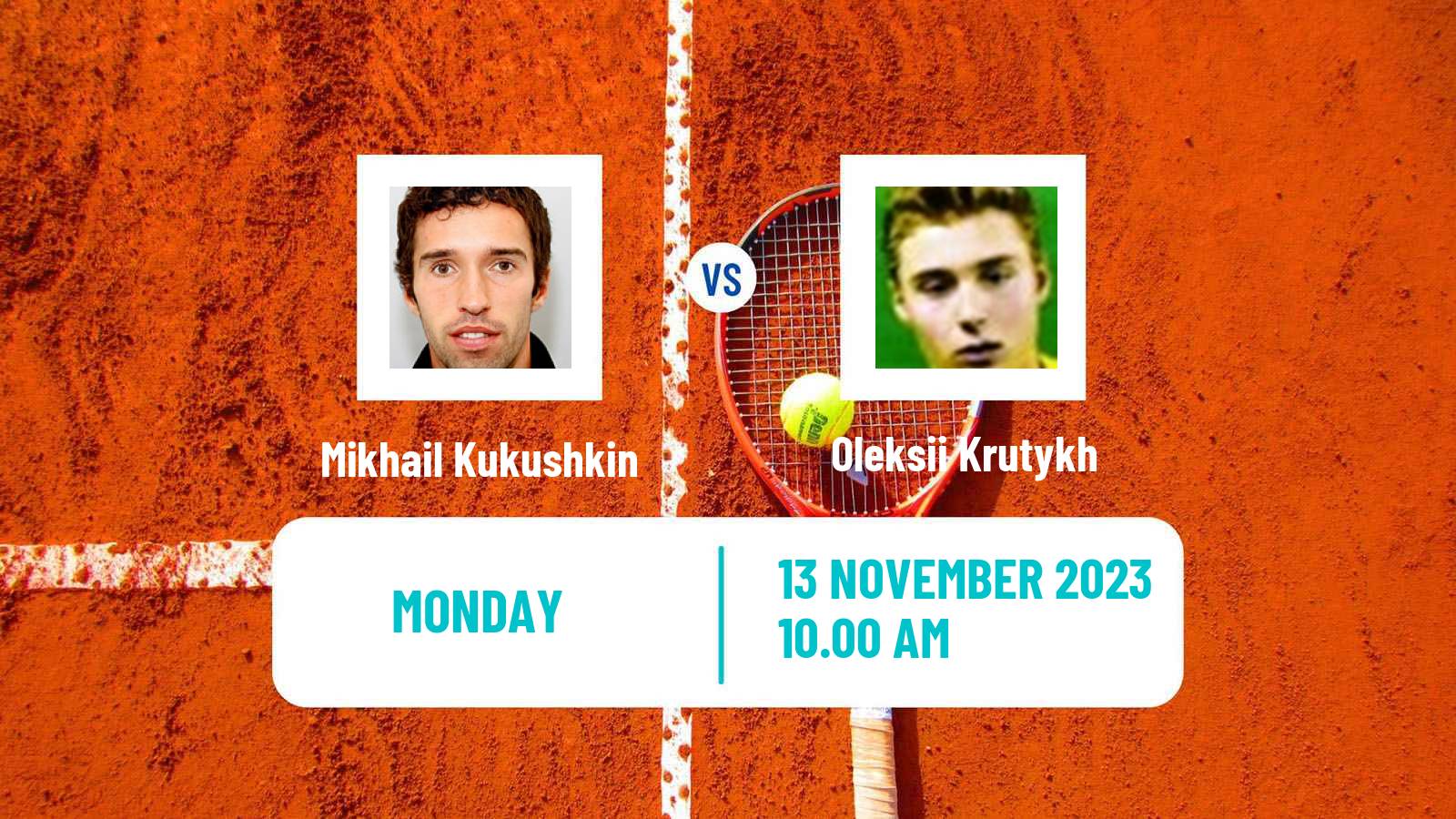 Tennis Danderyd Challenger Men 2023 Mikhail Kukushkin - Oleksii Krutykh