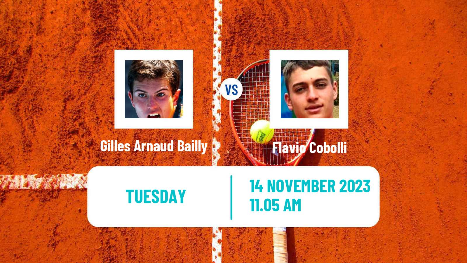 Tennis Danderyd Challenger Men 2023 Gilles Arnaud Bailly - Flavio Cobolli